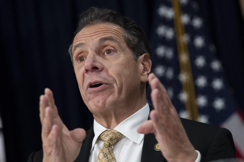 NEW YORK, NY - NOVEMBER 13: New York Governor Andrew Cuomo speaks during a press conference to discuss Amazon's decision to bring a new corporate location to New York City, November 13, 2018 in New York City. Amazon announced earlier in the day that it has chosen Arlington, Virginia and Long Island City in Queens as the two locations, which will both serve as additional headquarters for the company. Amazon says each location will create 25,000 jobs. (Photo by Drew Angerer/Getty Images)